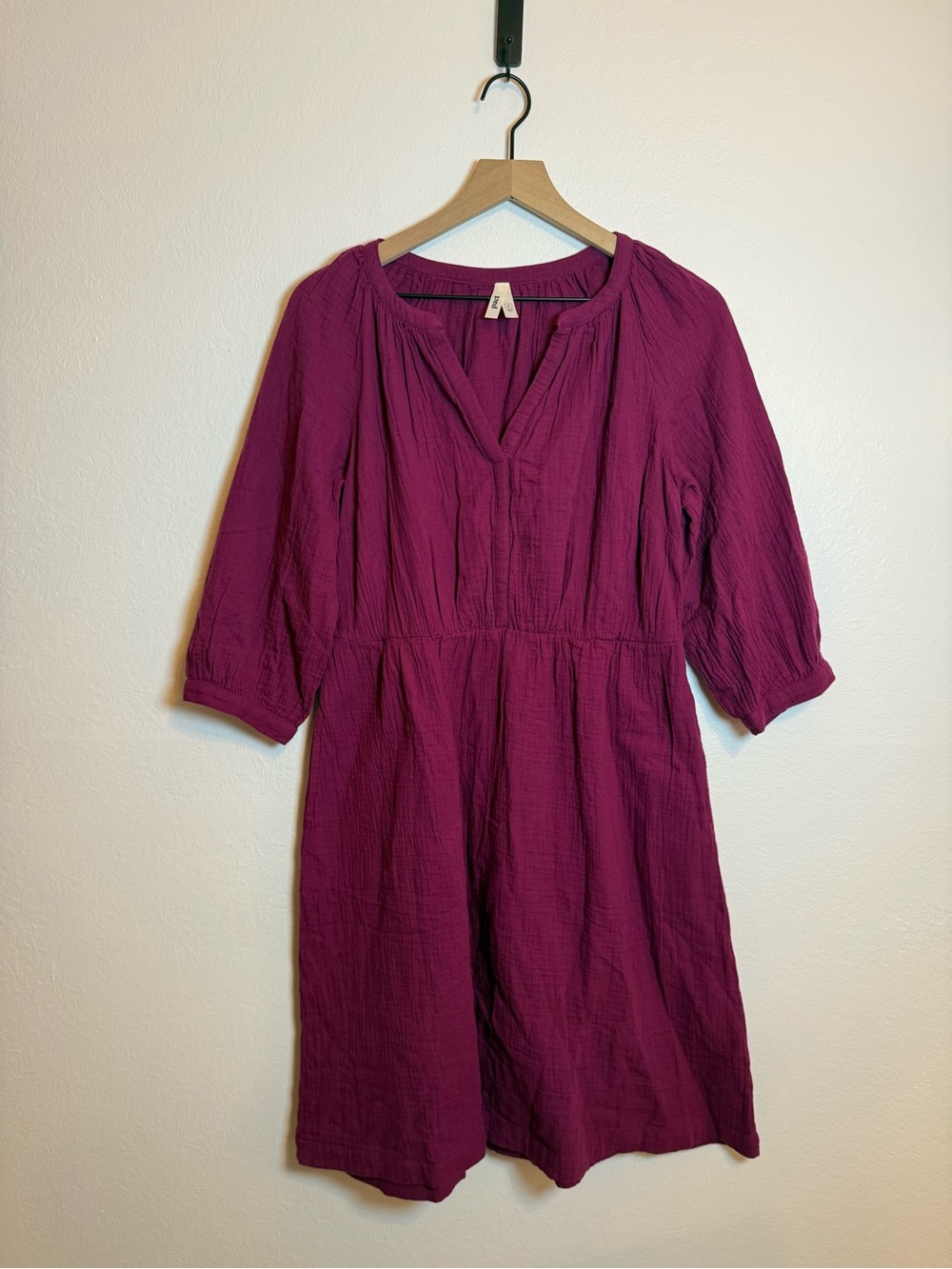 Pact Organic Cotton Coastal Double Gauze Peasant Dress - Picture 2 of 6